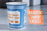 "We Are Happy to Serve You" Ceramic Coffee Cup (Shipping January/February 2023)