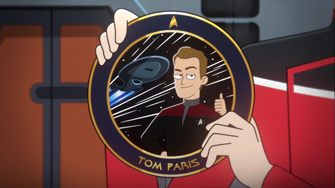 Tom Paris of U.S.S. Voyager Commemorative Plate (Star Trek: Lower Decks)